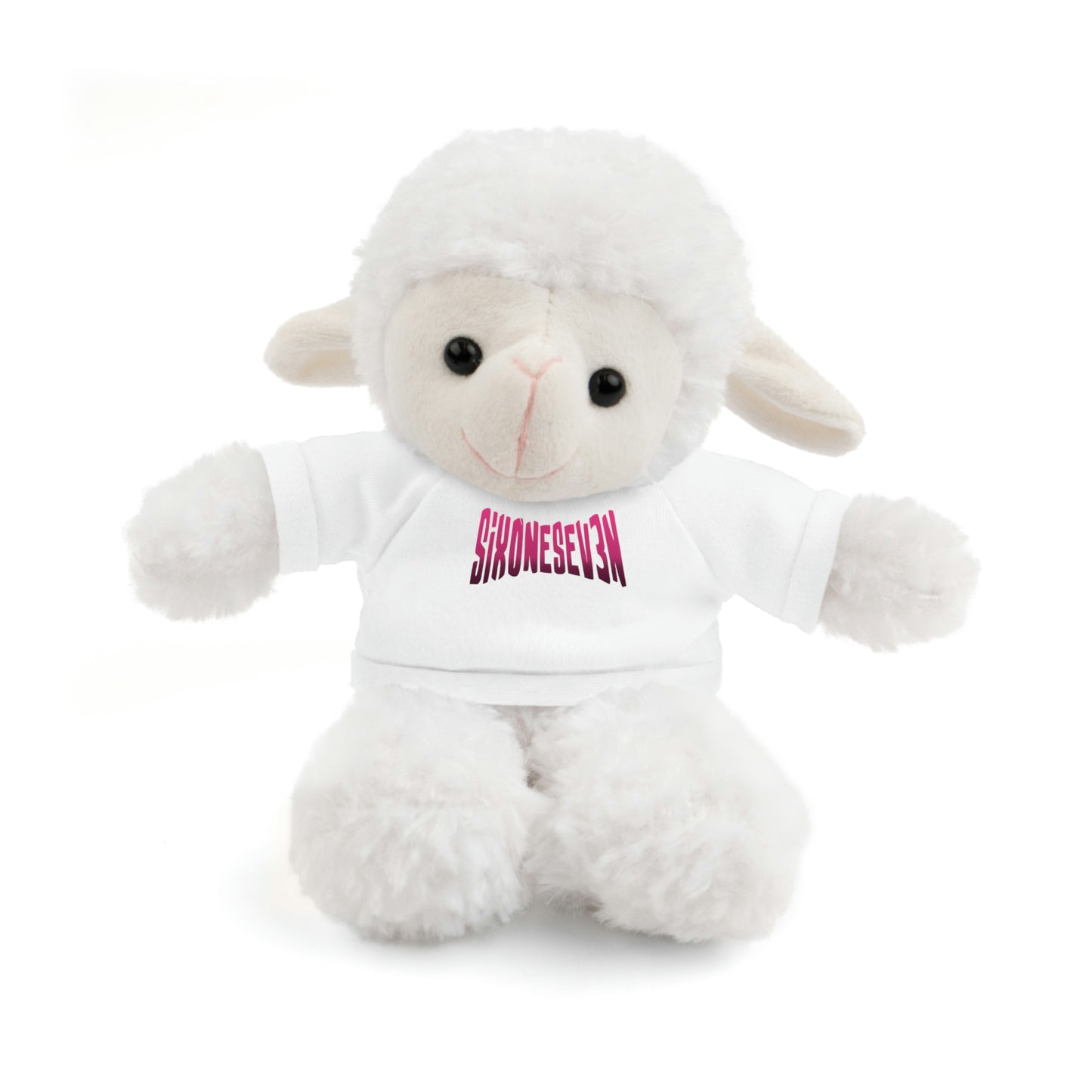 SixOneSev3n Text Stuffed Animals with Tee