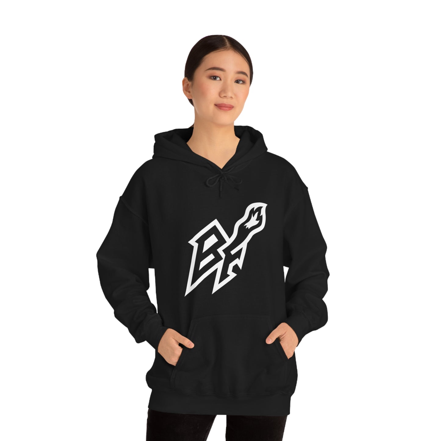 BlackFox Unisex Hoodie W/White Logo