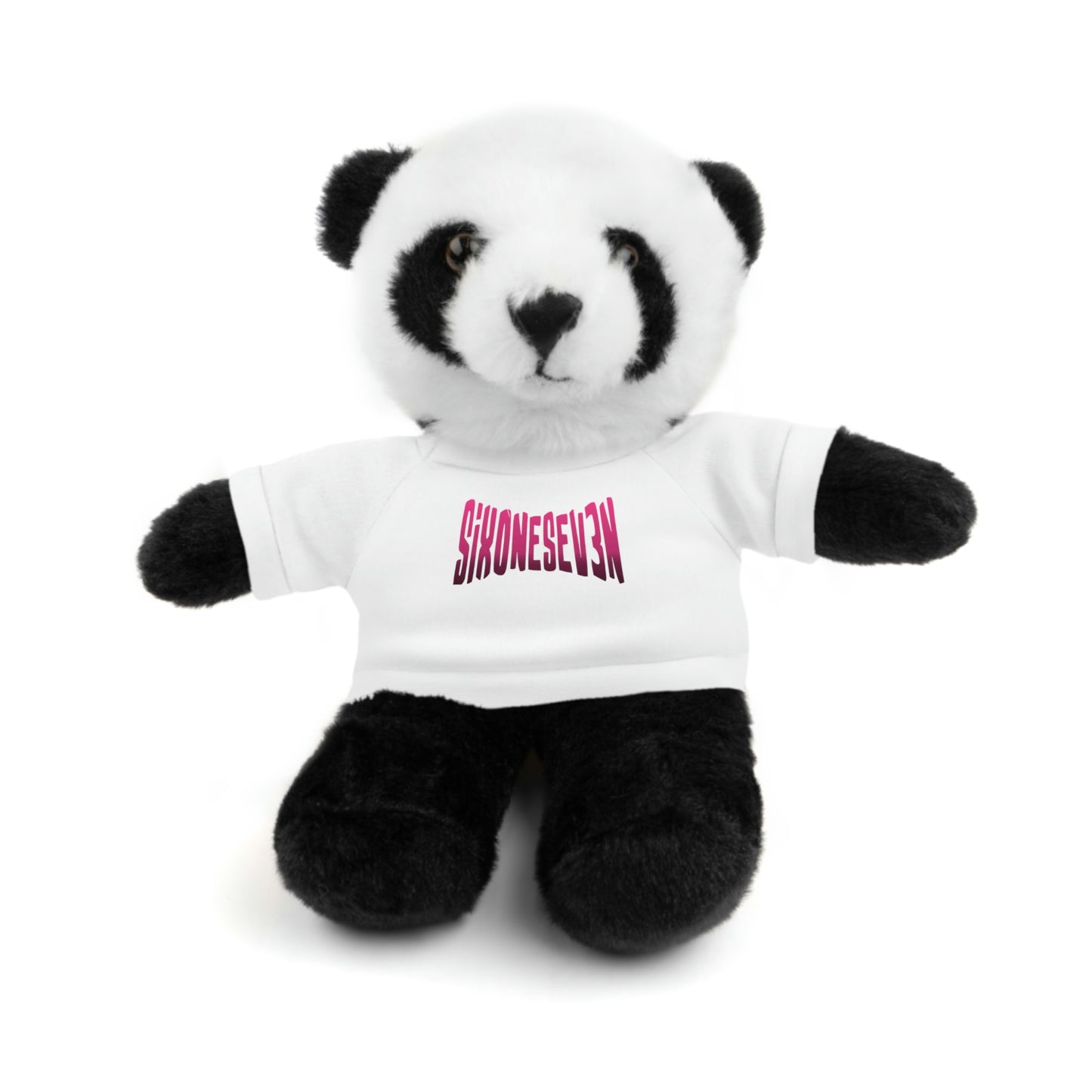 SixOneSev3n Text Stuffed Animals with Tee