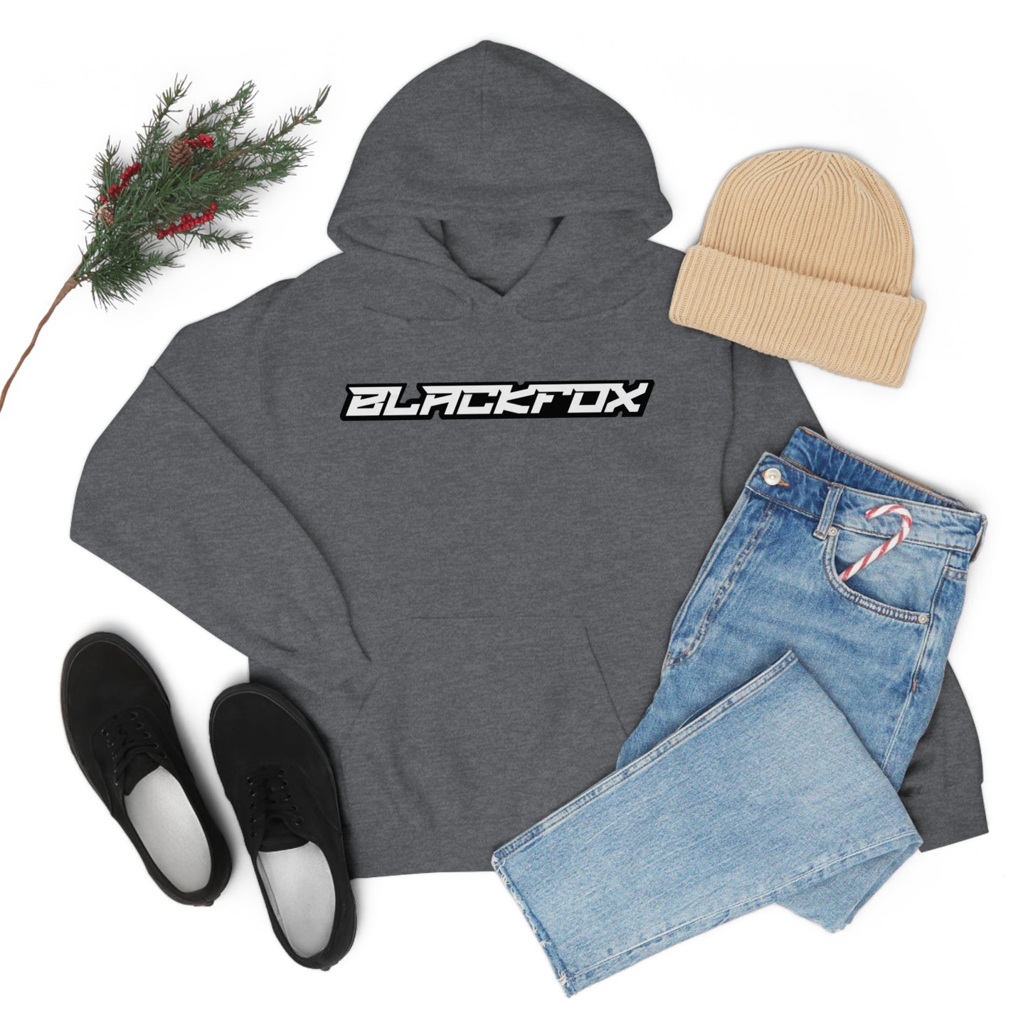 BlackFox Text Unisex Hoodie