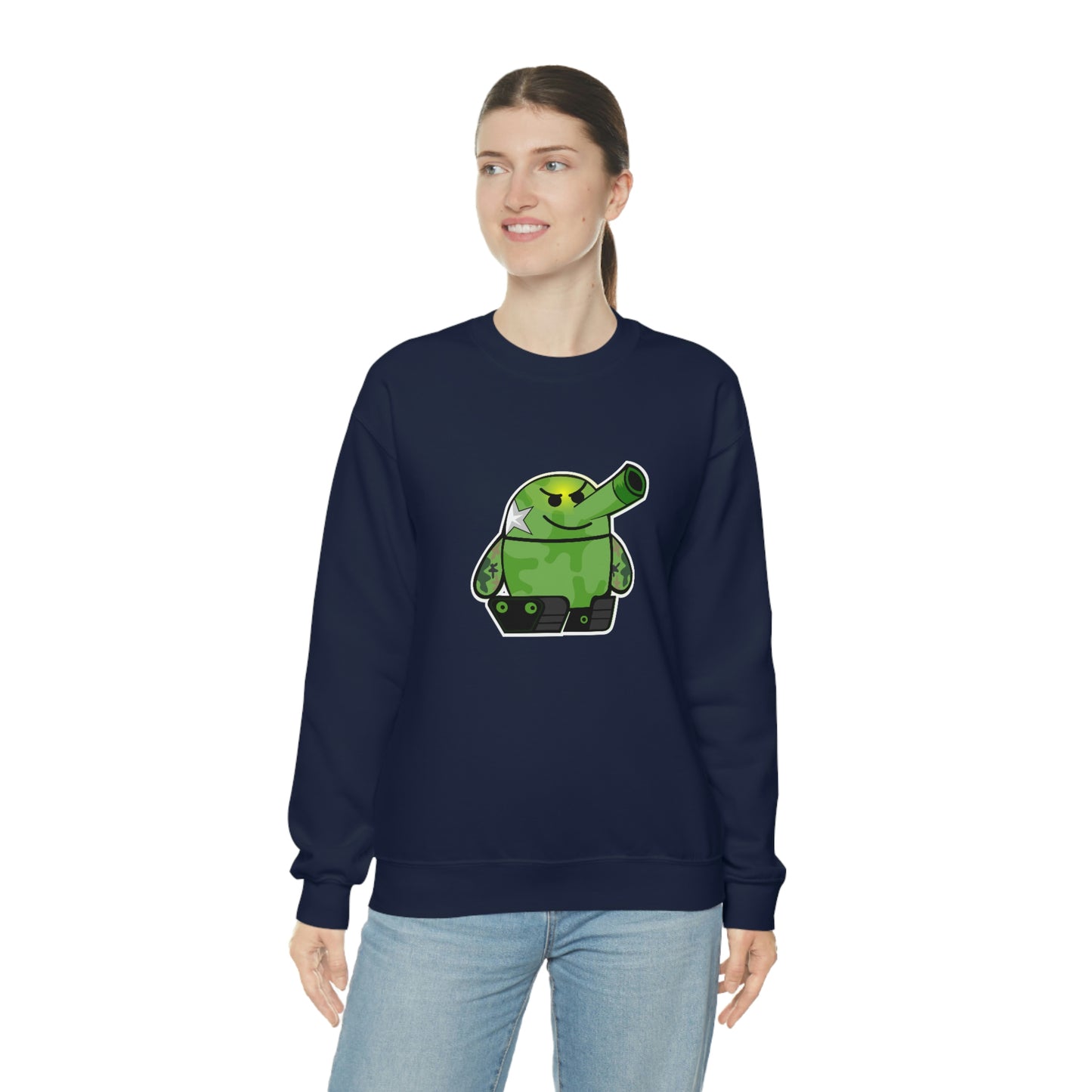 Smarmy Tank Cartoon Unisex Sweatshirt