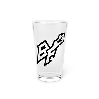 BlackFox Pint Glass, 16oz