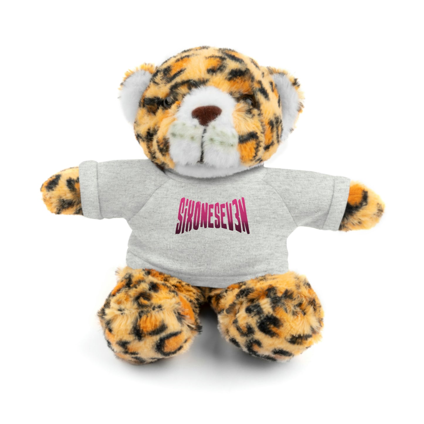 SixOneSev3n Text Stuffed Animals with Tee