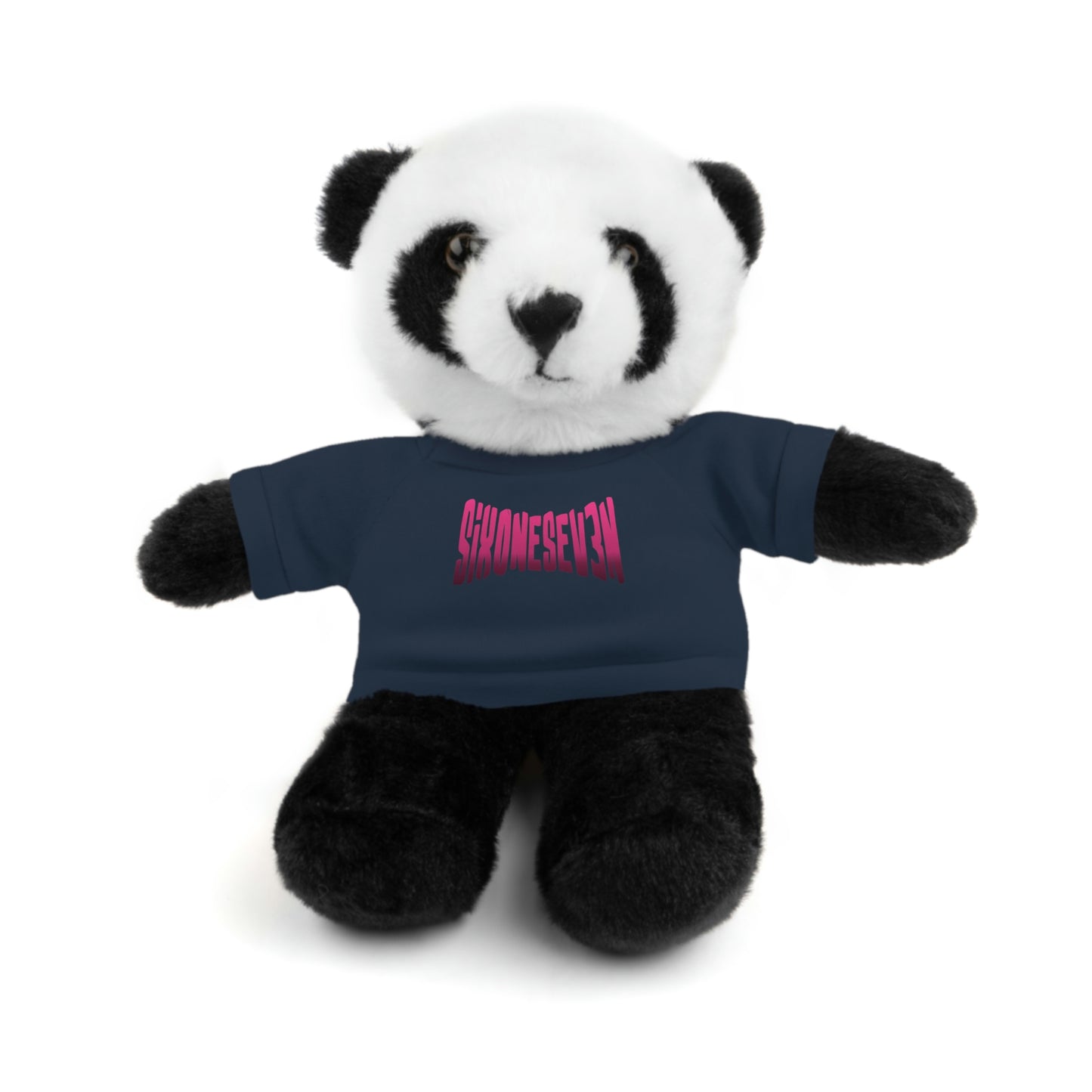 SixOneSev3n Text Stuffed Animals with Tee