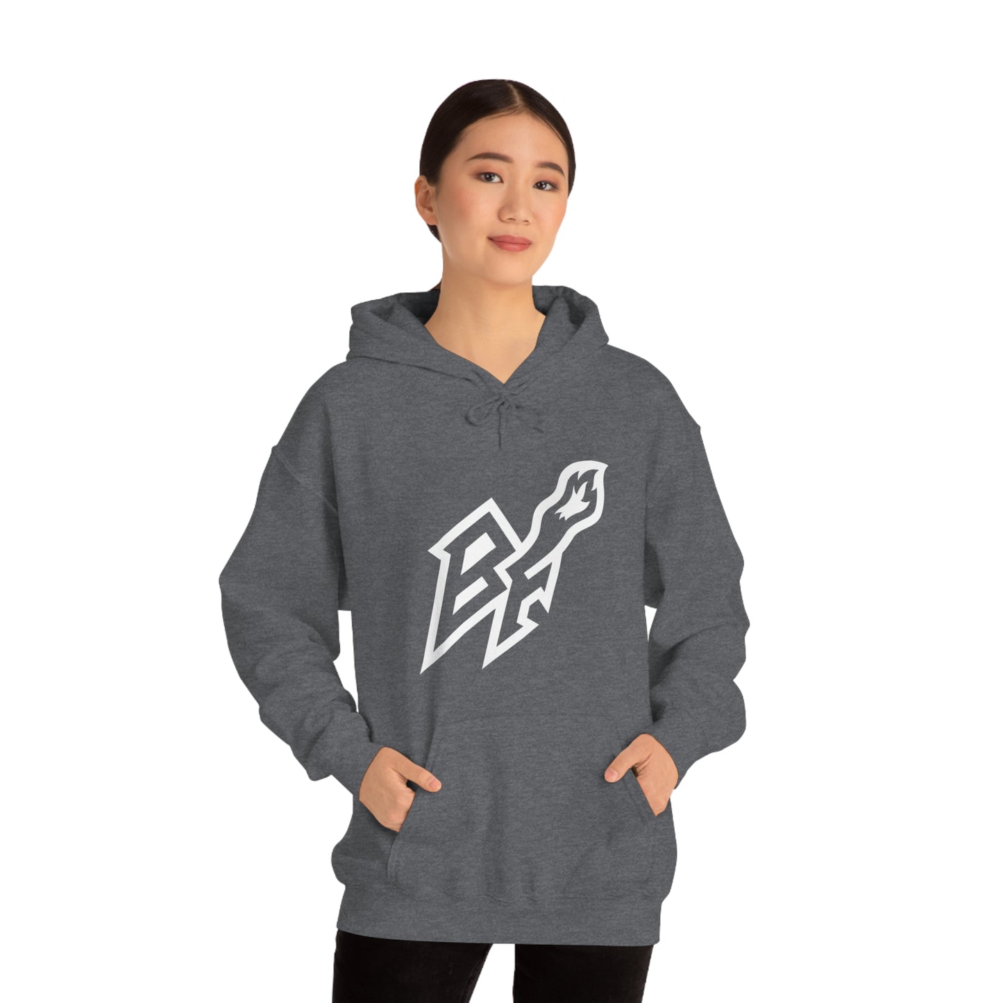 BlackFox Unisex Hoodie W/White Logo