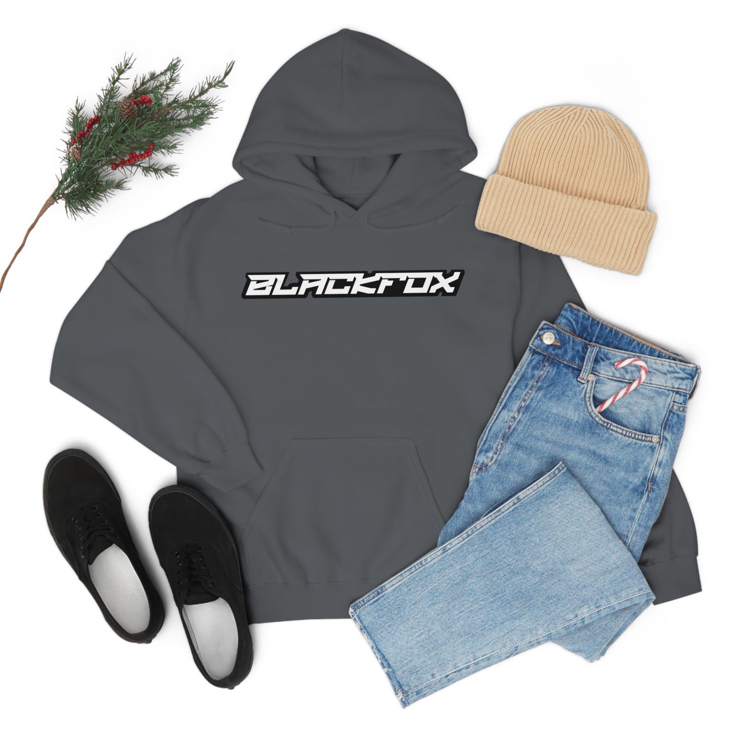 BlackFox Text Unisex Hoodie