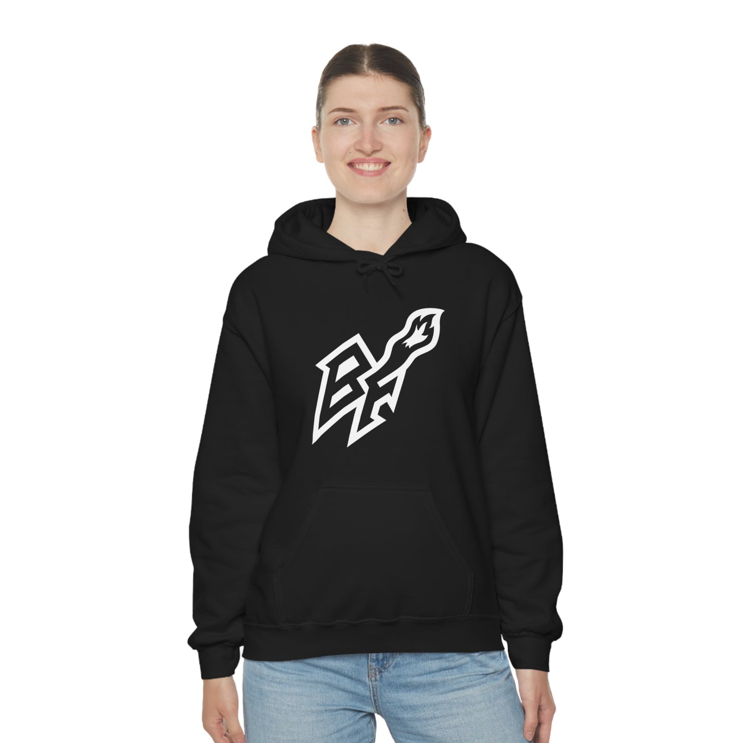 BlackFox Unisex Hoodie W/White Logo