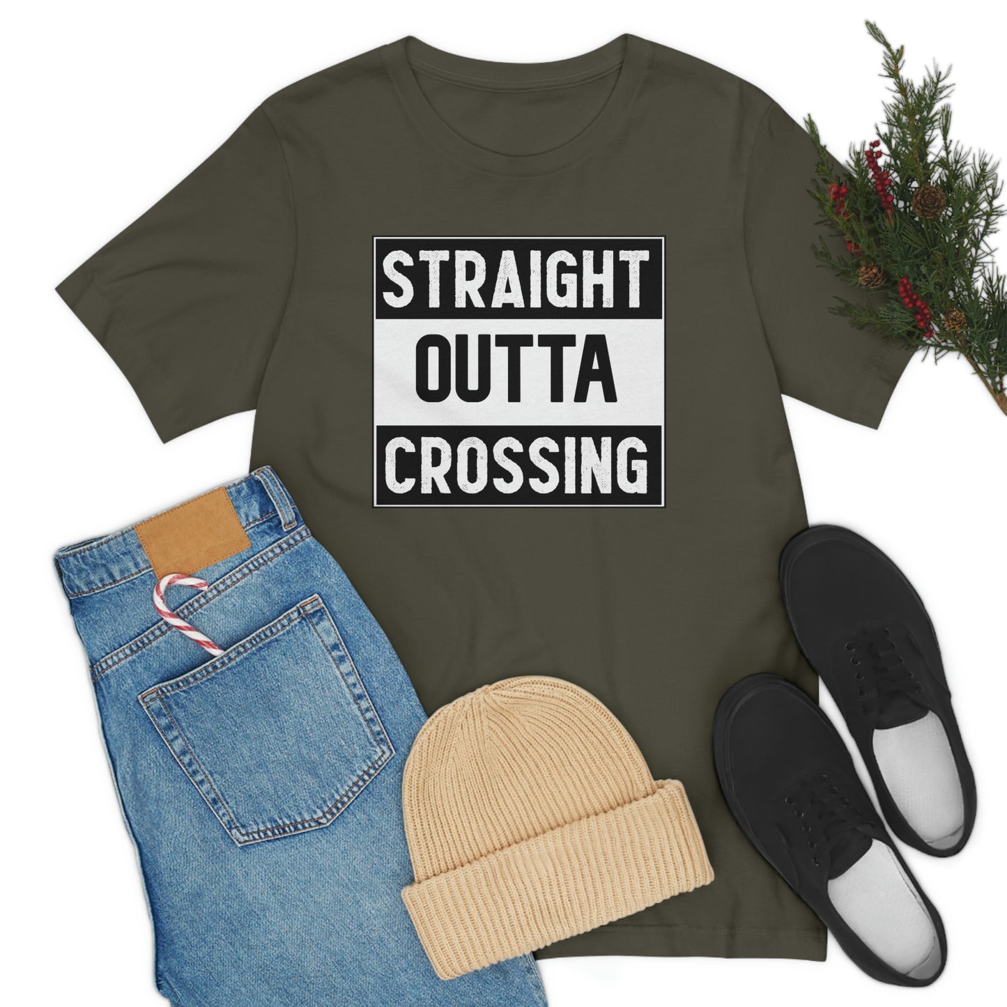 Straight Outta Crossing Unisex T-shirt