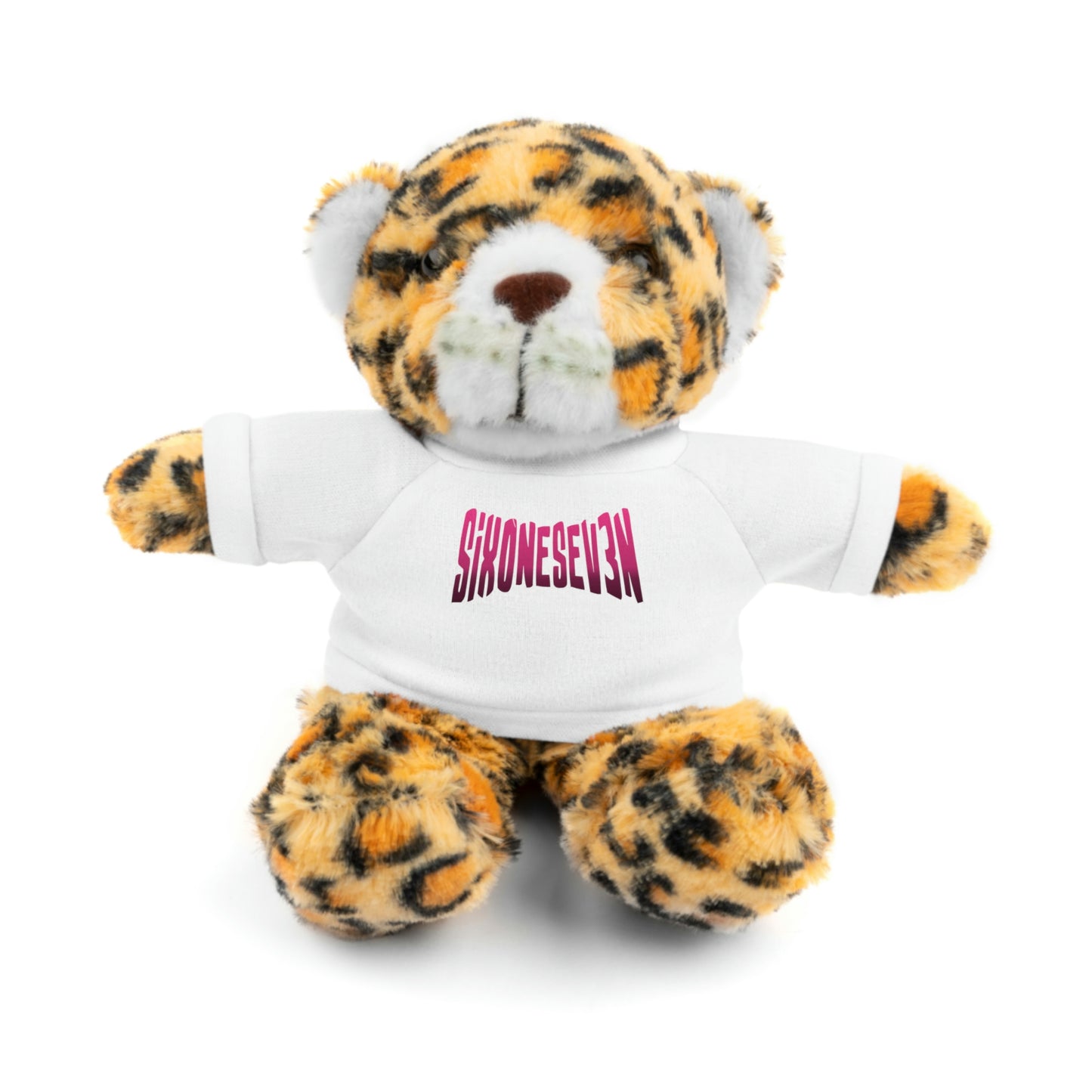 SixOneSev3n Text Stuffed Animals with Tee