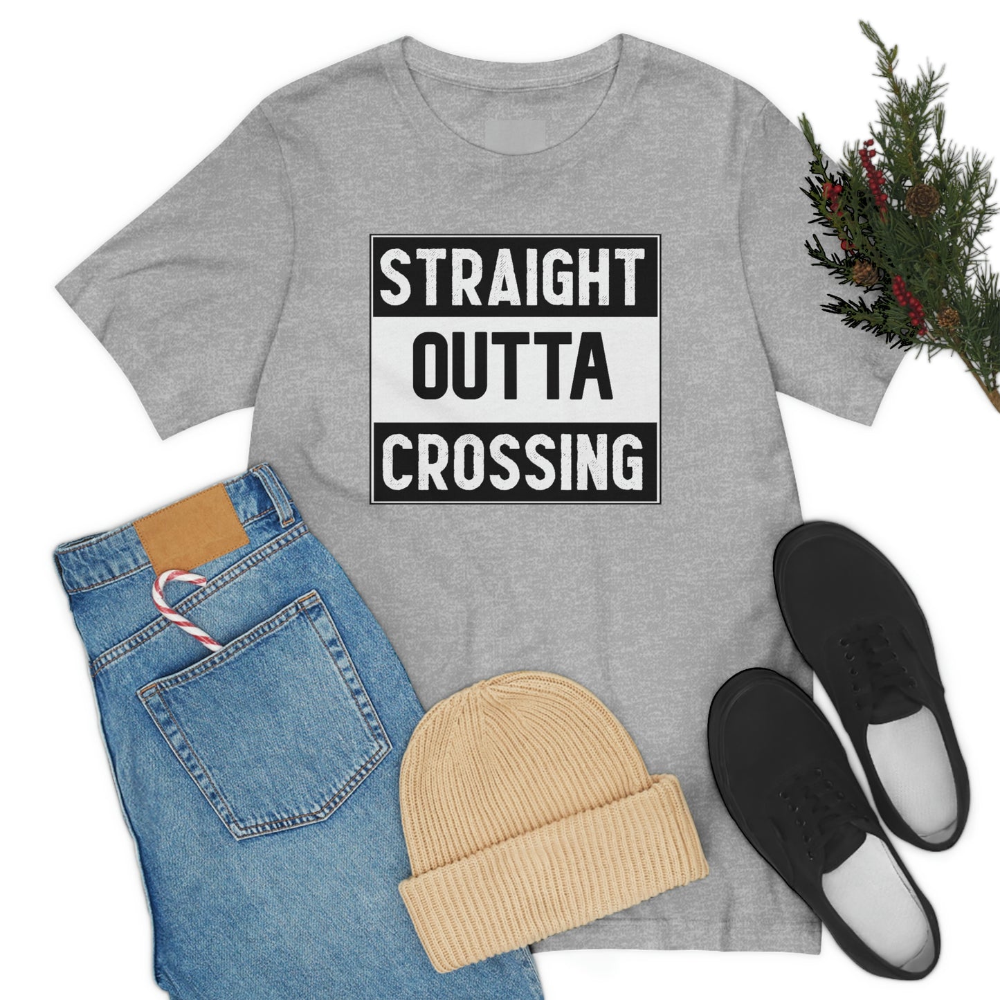 Straight Outta Crossing Unisex T-shirt