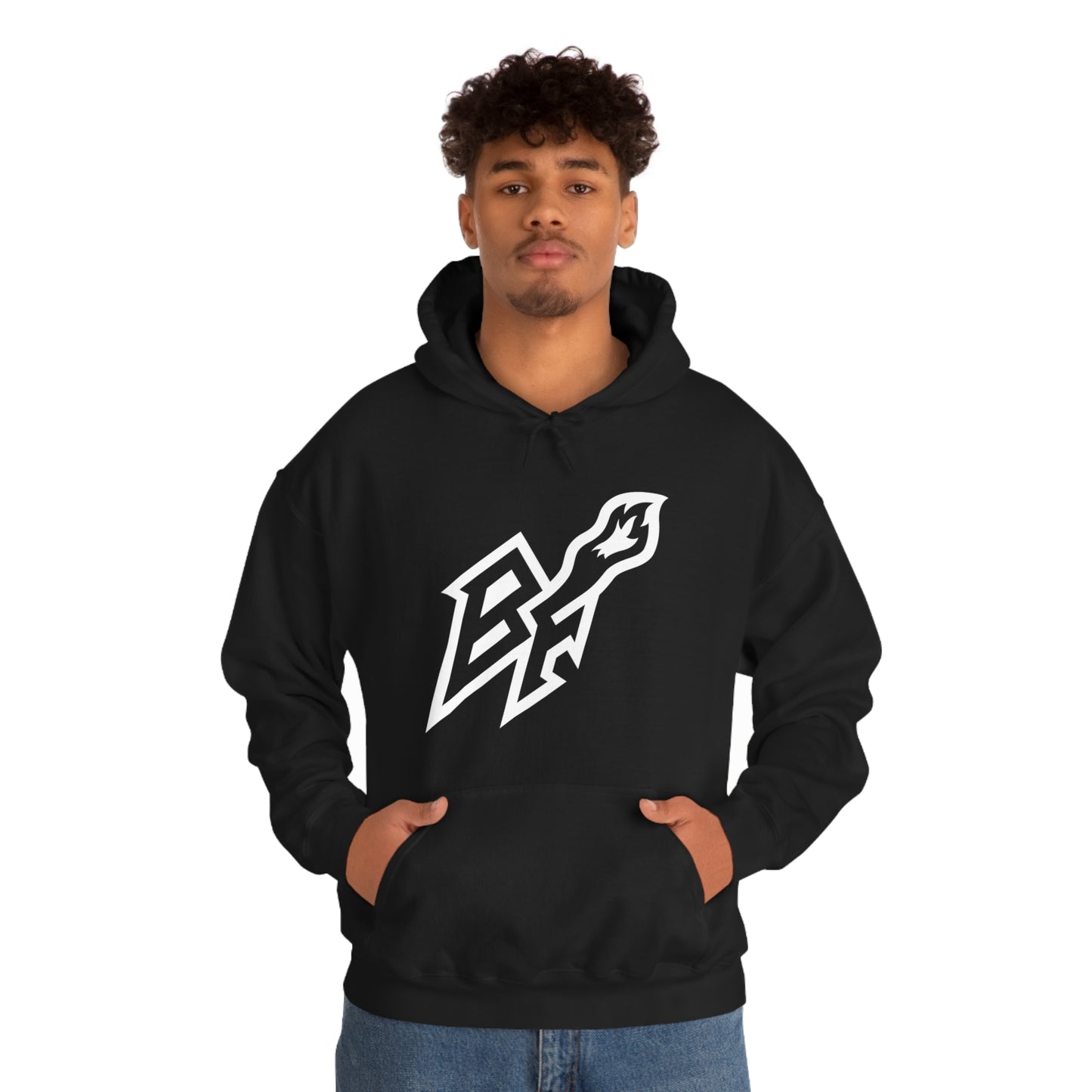 BlackFox Unisex Hoodie W/White Logo