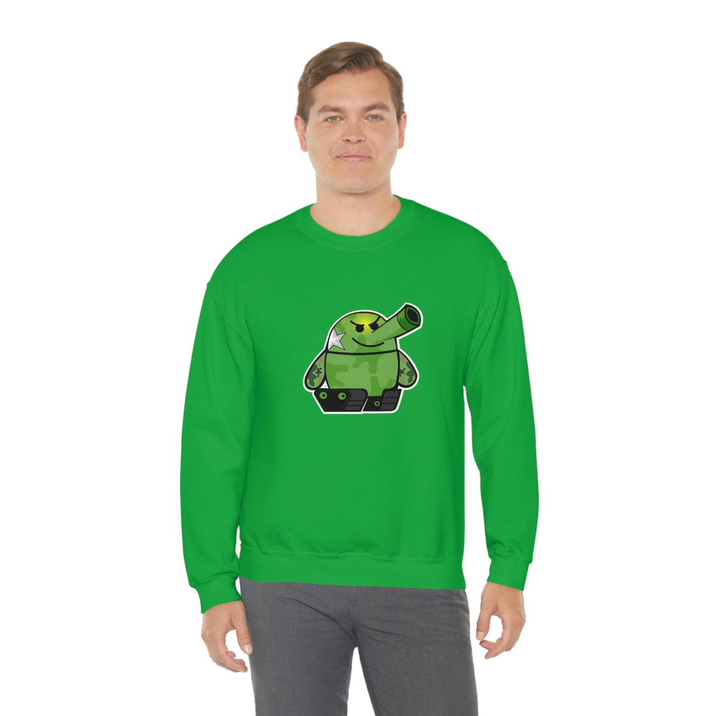 Smarmy Tank Cartoon Unisex Sweatshirt