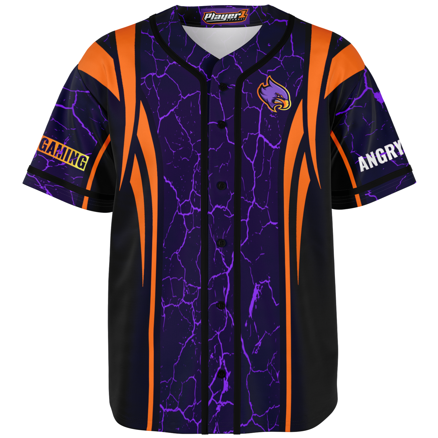 Angry Gaming Baseball Jersey