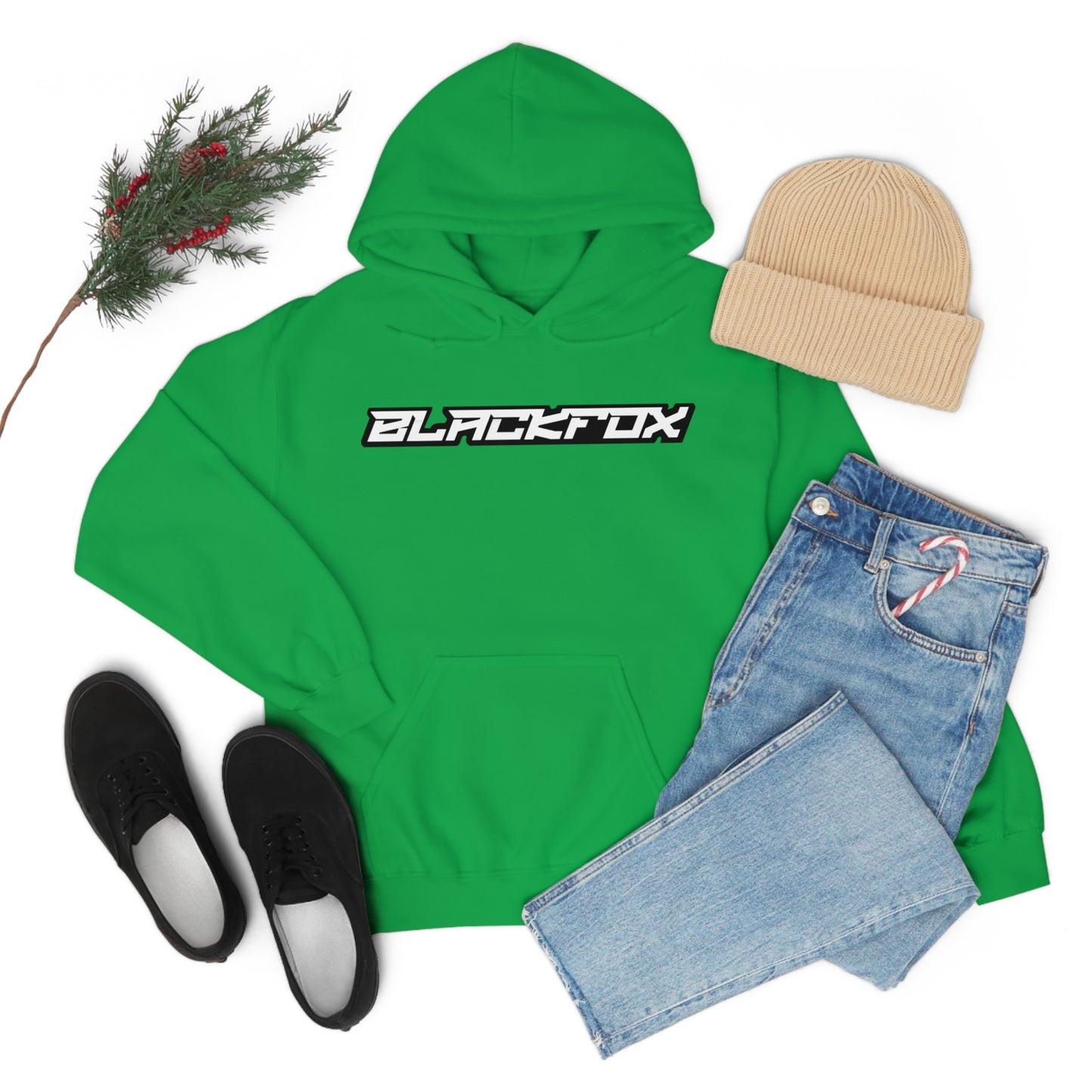 BlackFox Text Unisex Hoodie