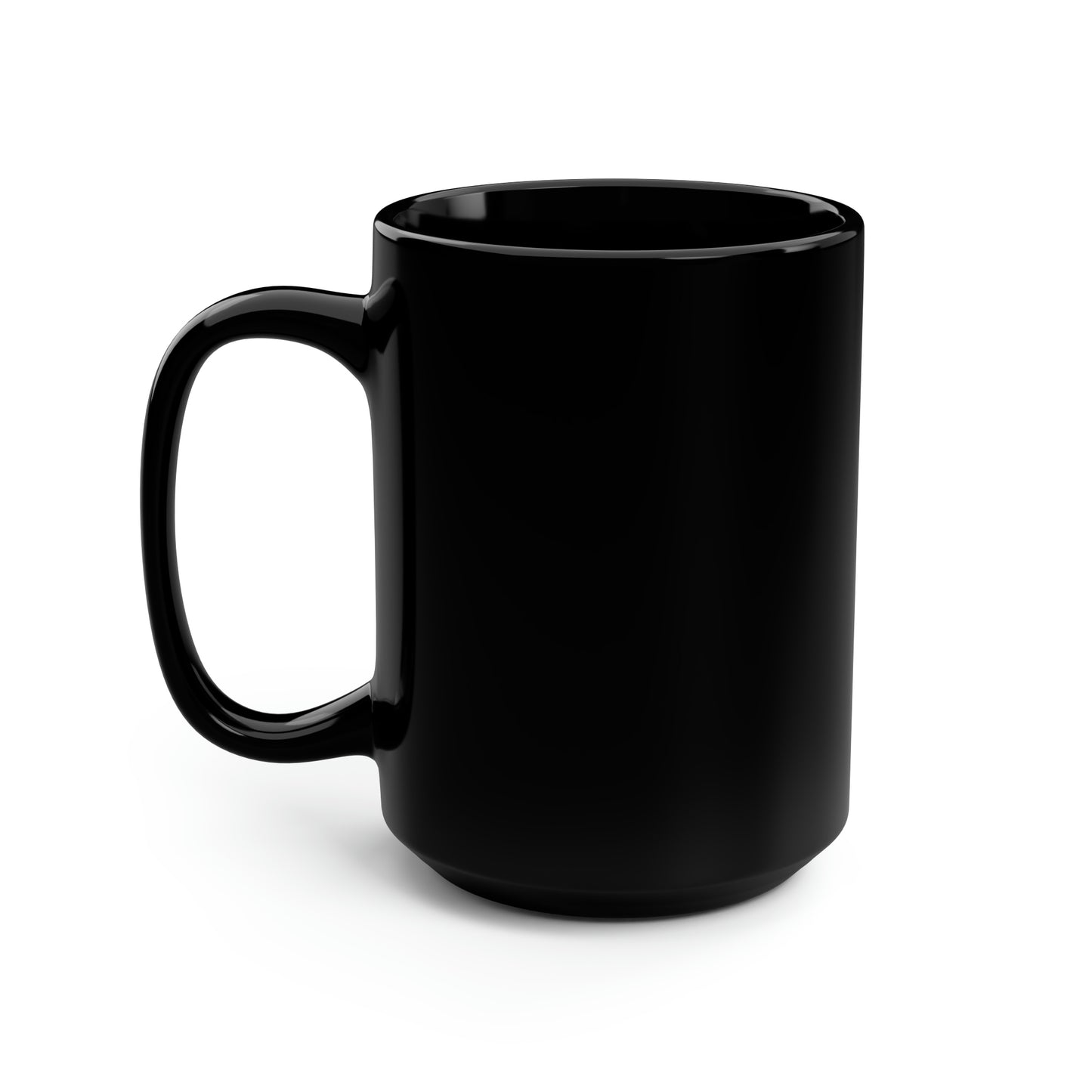 Straight Outta Crossing Black Mug, 15oz