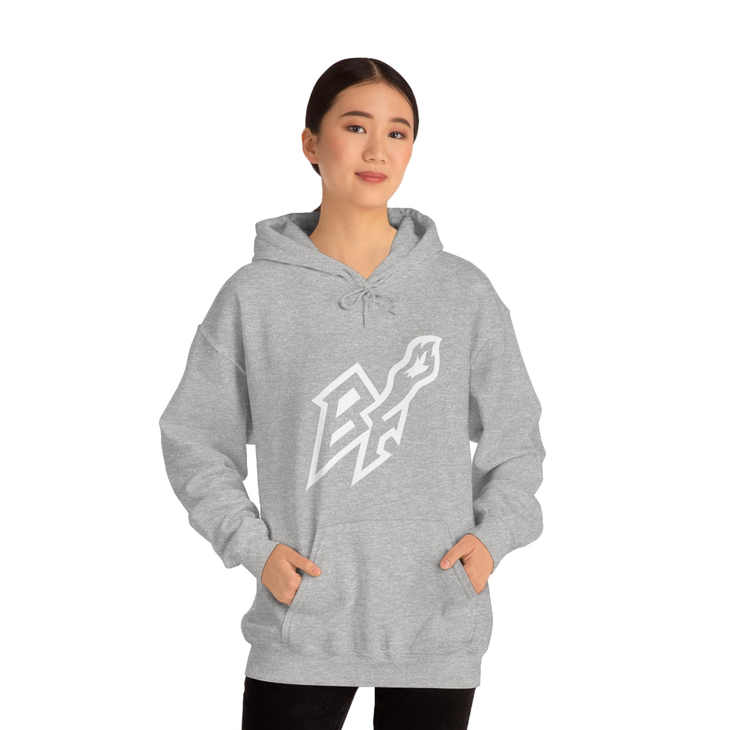 BlackFox Unisex Hoodie W/White Logo