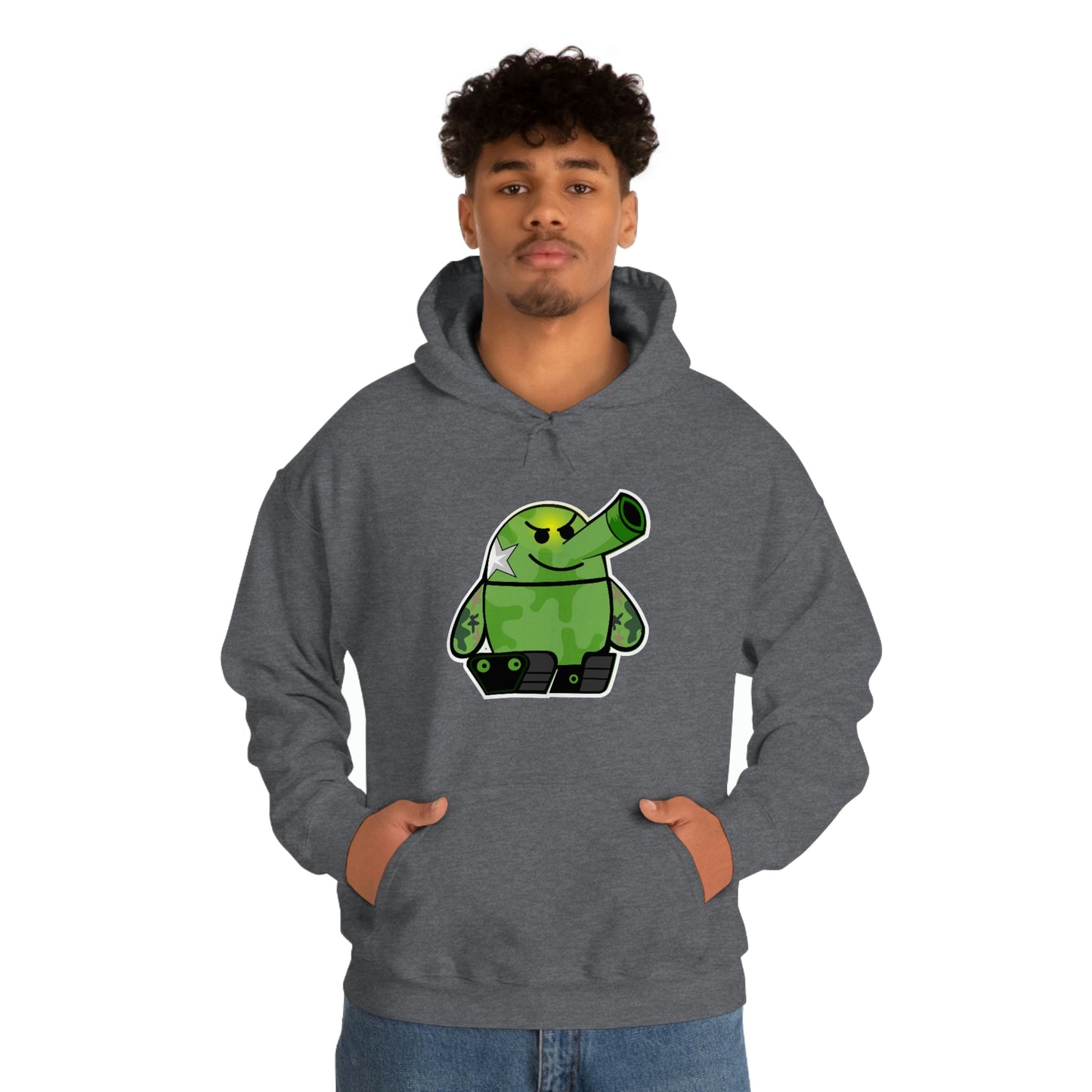 Smarmy Tank Cartoon Unisex Hoodie