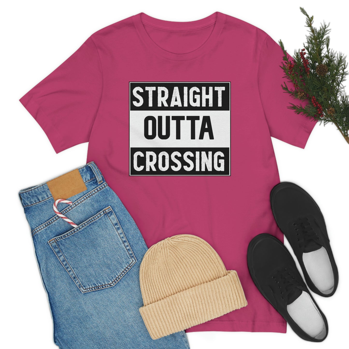 Straight Outta Crossing Unisex T-shirt