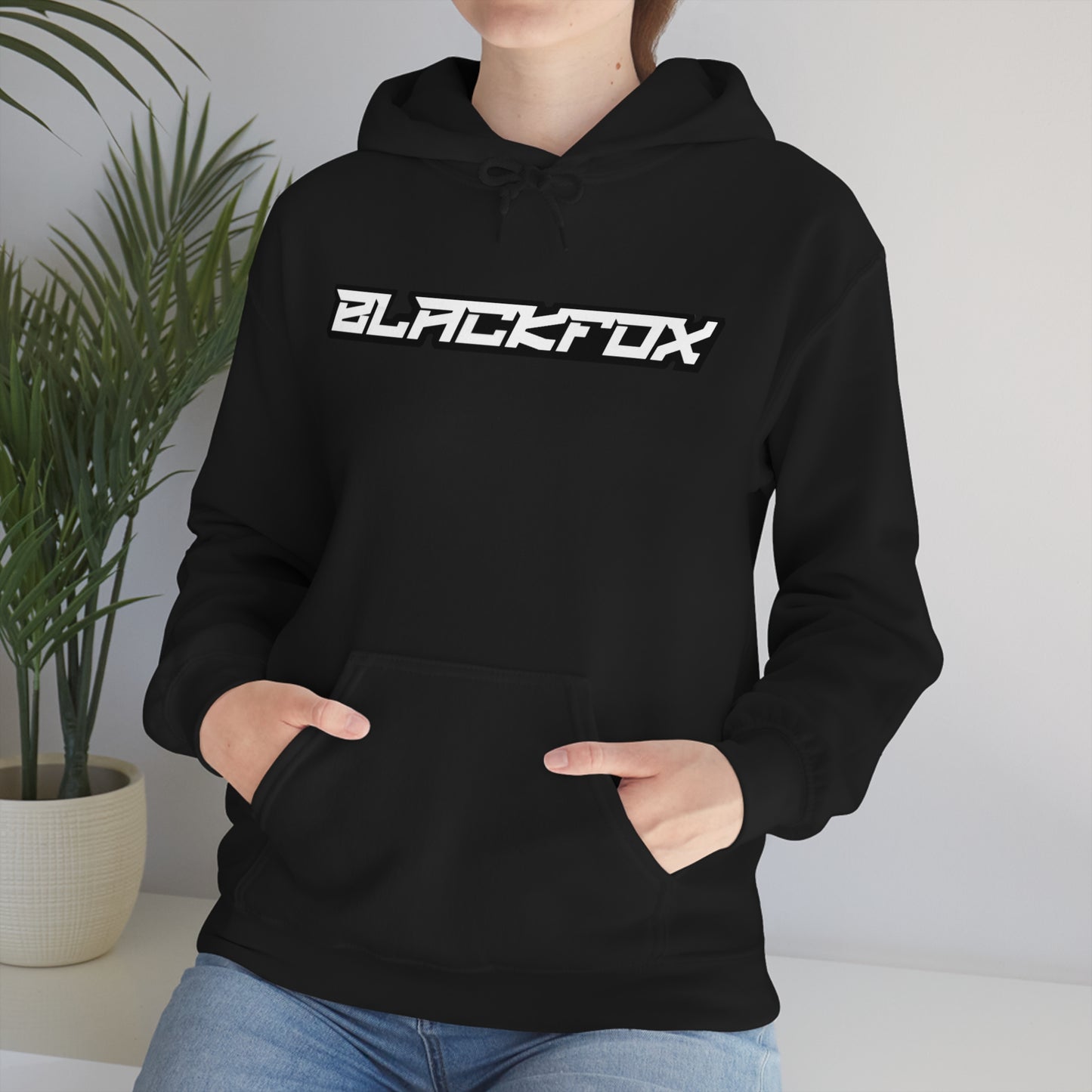 BlackFox Text Unisex Hoodie