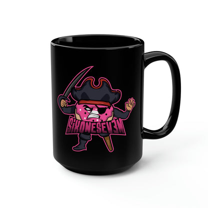 SixOneSev3n Black Mug, 15oz